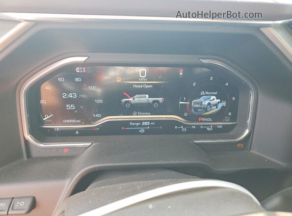 1GT49REY4RF321821 2024 GMC SIERRA Black Vista del cuadro de instrumentos
