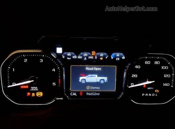 1GT49REY6NF338372 2022 GMC SIERRA Красный Вид щитка приборов