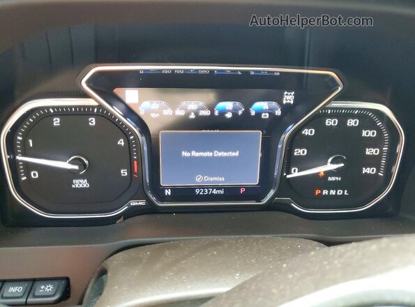 1GT49REYXNF294375 2022 GMC SIERRA Black Vista del cuadro de instrumentos