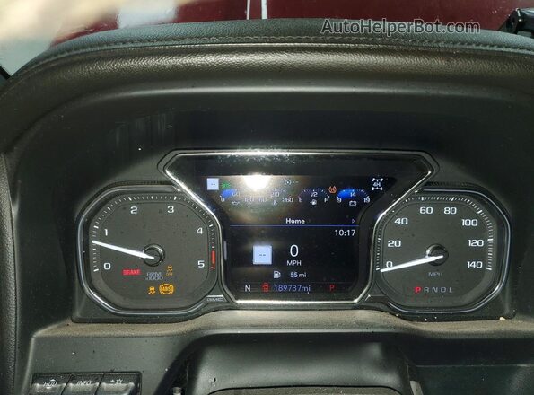1GT49VEY2LF273462 2020 GMC SIERRA Red Vista del cuadro de instrumentos