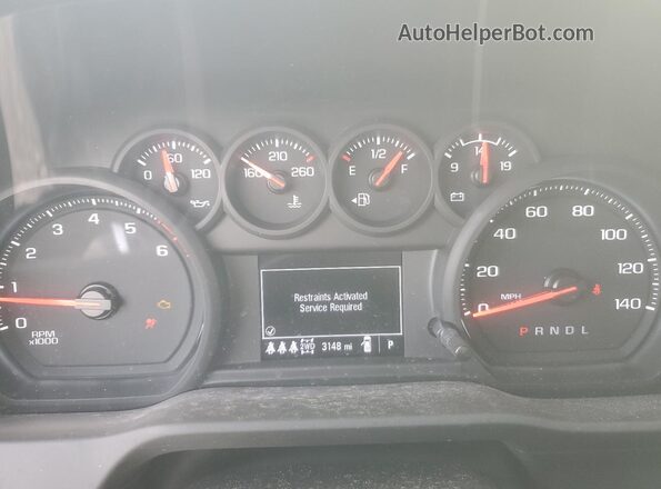 1GT4ULE73SF299741 2025 GMC SIERRA White Instrument cluster view