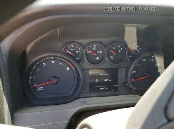 1GT4ULE77SF241308 2025 GMC SIERRA White Widok zestawu wskaźników