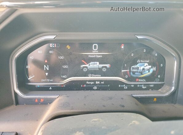 1GT4UPEY6SF277295 2025 GMC SIERRA White Instrument cluster view