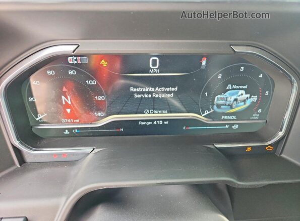 1GT4UREY0SF323151 2025 GMC SIERRA Black Widok zestawu wskaźników