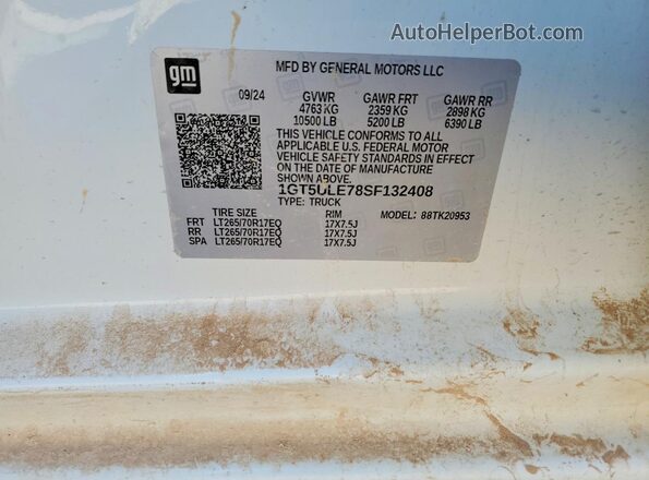 1GT5ULE78SF132408 2025 GMC SIERRA White 