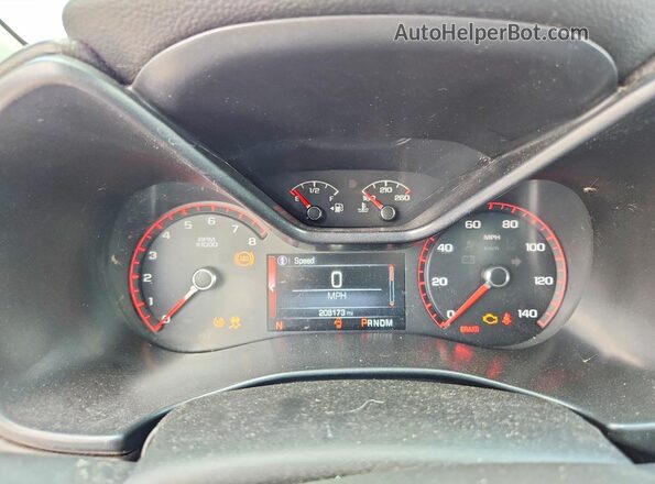 1GTG5CE38G1389897 2016 GMC CANYON Silver Instrument cluster view
