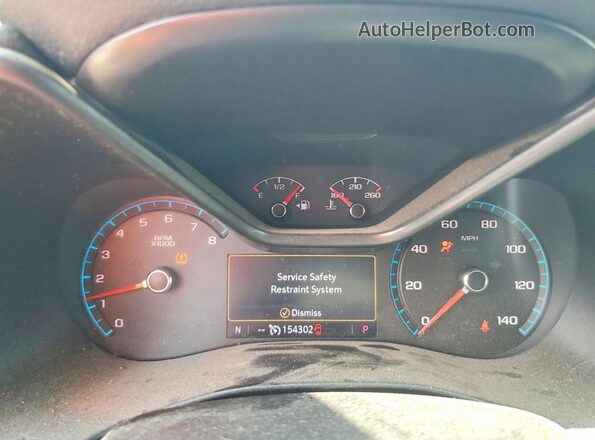 1GTG5CEA0L1229327 2020 GMC CANYON Черный Вид щитка приборов