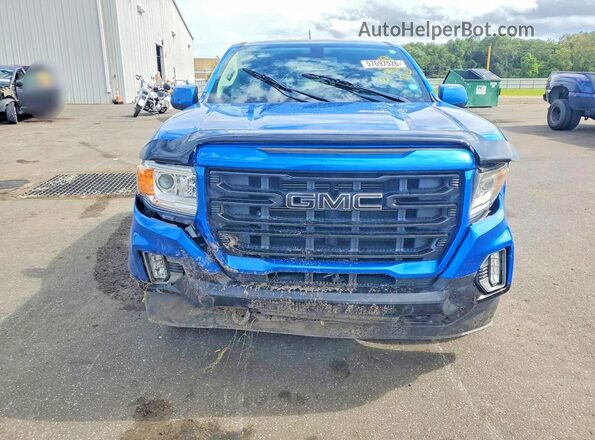 1GTG5CEN5M1185605 2021 GMC CANYON Blue Front view