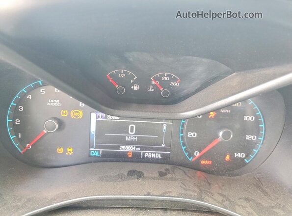 1GTG6CEN7H1254264 2017 GMC CANYON Черный Вид щитка приборов