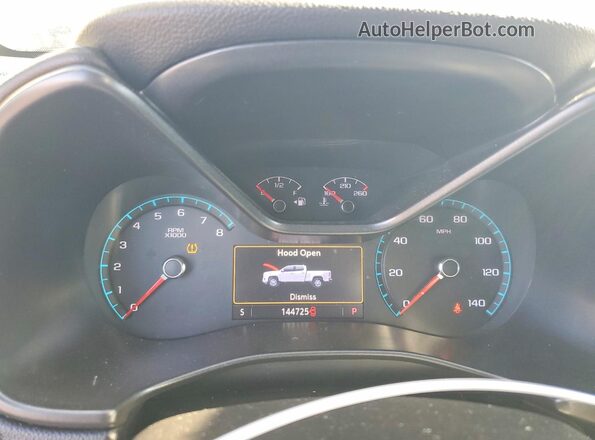1GTG6EEN5K1243217 2019 GMC CANYON Black Вид щитка приладів