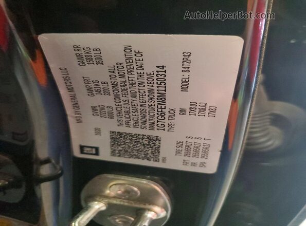 1GTG6FEN8M1150314 2021 GMC CANYON Черный Вид подкапотного пространства