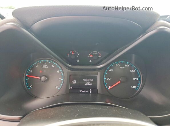 1GTH5BEAXJ1252870 2018 GMC CANYON Blue Instrument cluster view