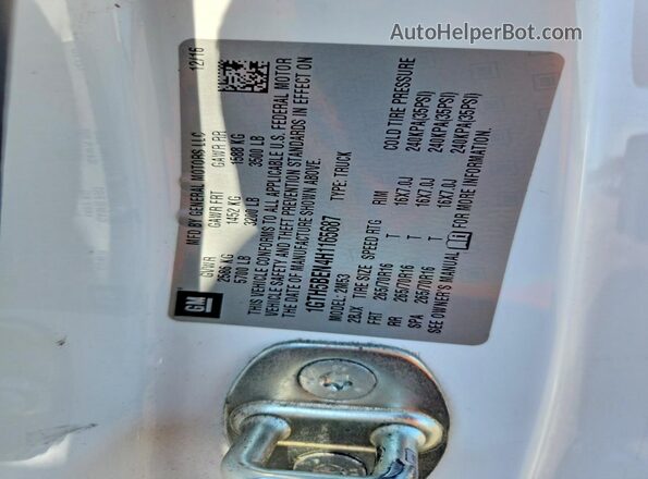 1GTH5BEN4H1165687 2017 GMC CANYON White Engine compartment view