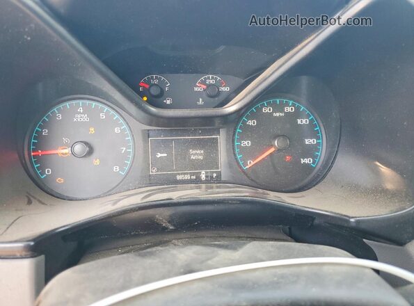 1GTH5BEN4H1165687 2017 GMC CANYON White Instrument cluster view