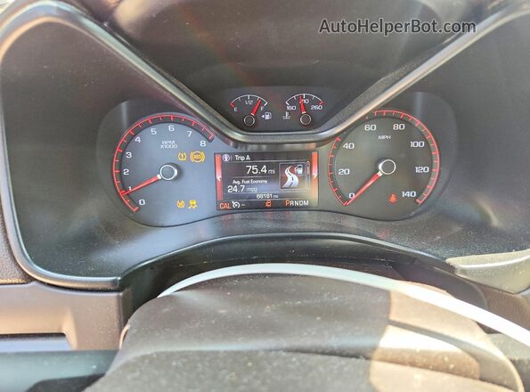 1GTH5CEA7G1292564 2016 GMC CANYON Red Вид щитка приладів