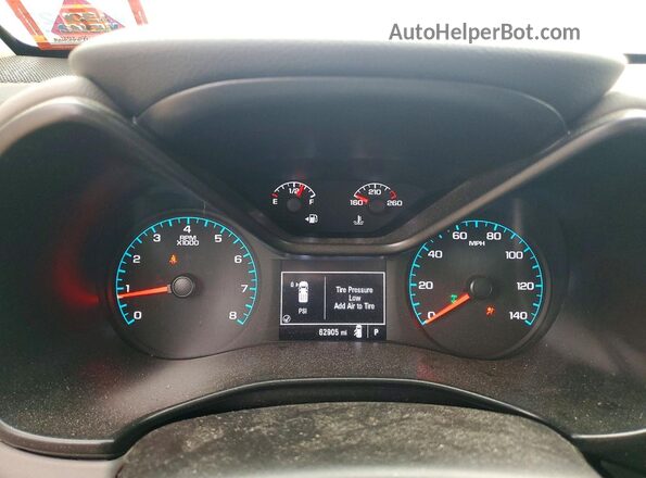 1GTH6BEN4L1180728 2020 GMC CANYON White Вид щитка приладів
