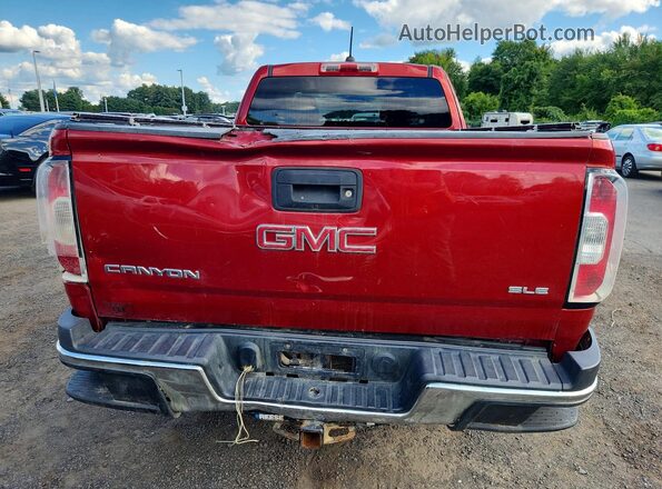 1GTH6CEA2G1389054 2016 GMC CANYON Red Հետևի տեսք
