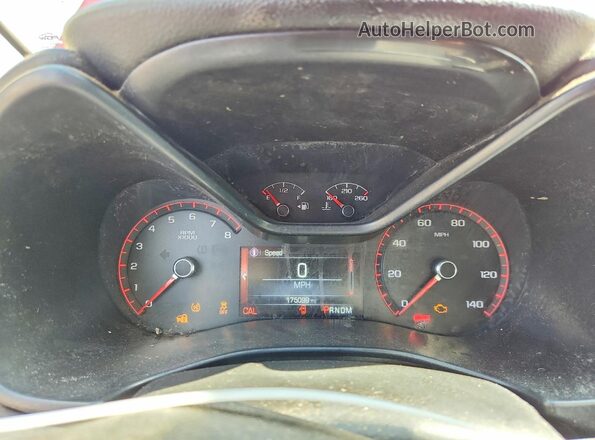 1GTH6CEA2G1389054 2016 GMC CANYON Red Սարքավորումների վահանակի տեսք