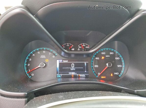 1GTH6CEN7H1296535 2017 GMC CANYON Charcoal Instrument cluster view