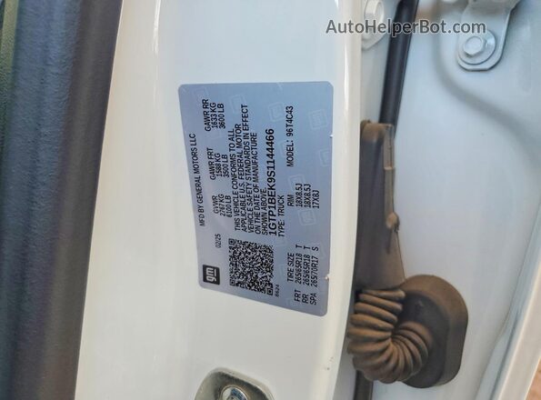 1GTP1BEK9S1144466 2025 GMC CANYON White Շարժիչի բաժամունքի տեսք