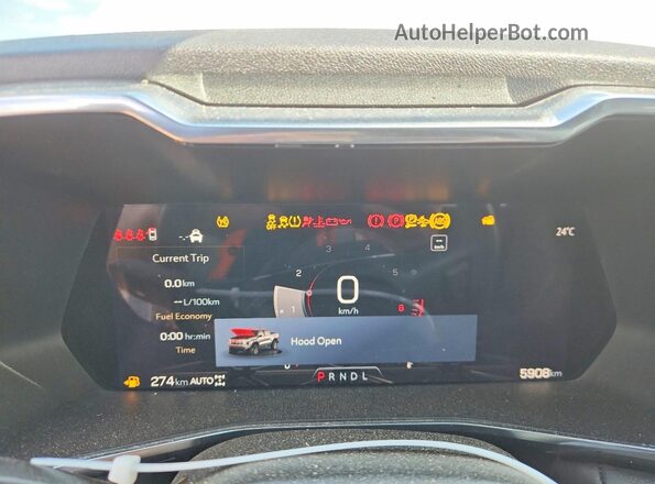 1GTP2BEK3S1235097 2025 GMC CANYON Белый Вид щитка приборов
