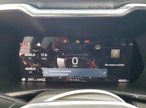 1GTP2BEK4S1232001 2025 GMC CANYON Silver Вид щитка приладів