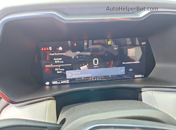 1GTP2DEK2S1154586 2025 GMC CANYON Black Instrument cluster view