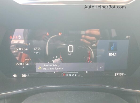 1GTP5BEK0R1210644 2024 GMC CANYON Red Vista del cuadro de instrumentos