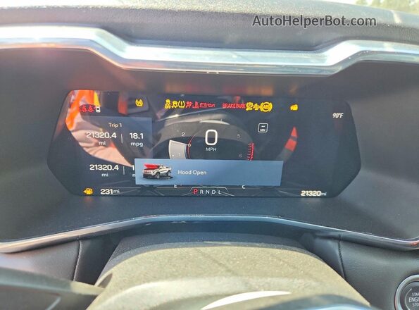 1GTP5BEK4R1123698 2024 GMC CANYON White Սարքավորումների վահանակի տեսք