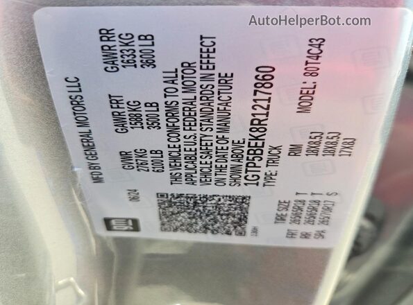1GTP5BEK8R1217860 2024 GMC CANYON Gray Engine compartment view