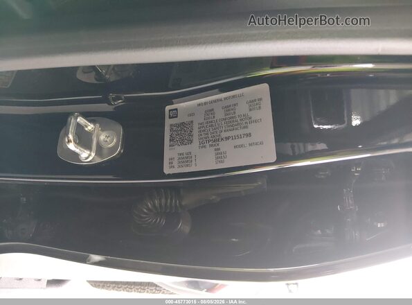 1GTP5BEK9P1151798 2023 GMC CANYON Черный Вид подкапотного пространства