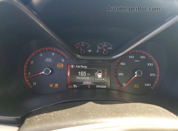 1GTP6CE13G1327349 2016 GMC CANYON Gray Սարքավորումների վահանակի տեսք