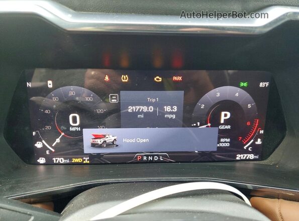 1GTP6DEK5R1318184 2024 GMC CANYON Black Вид щитка приладів