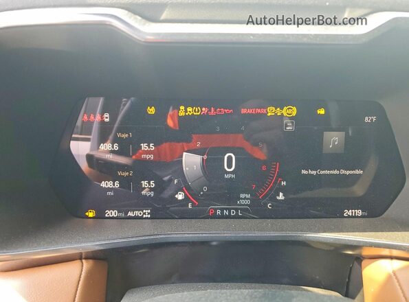 1GTP6DEKXR1128719 2024 GMC CANYON Белый Вид щитка приборов