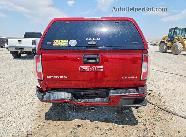 1GTP6EE14J1289410 2018 GMC CANYON Red Հետևի տեսք