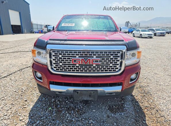 1GTP6EE14J1289410 2018 GMC CANYON Red Դիմացի տեսք