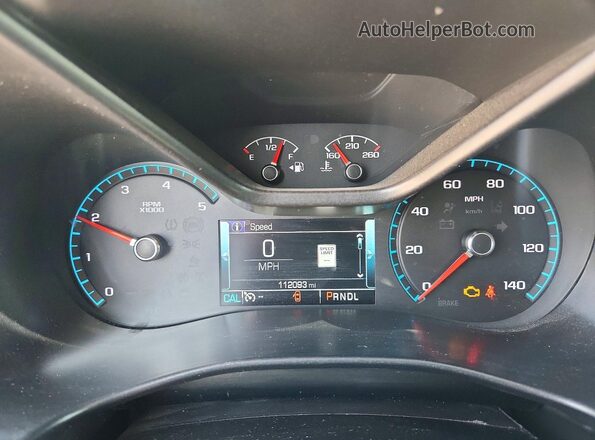1GTP6EE14J1289410 2018 GMC CANYON Red Սարքավորումների վահանակի տեսք