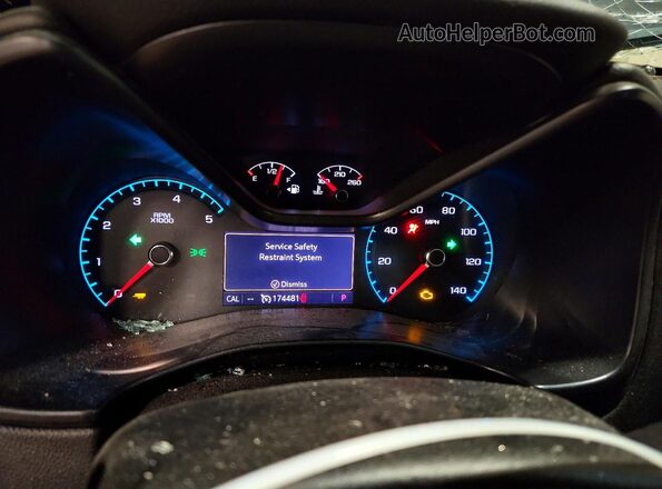 1GTP6FE16K1171012 2019 GMC CANYON Blue Вид щитка приладів