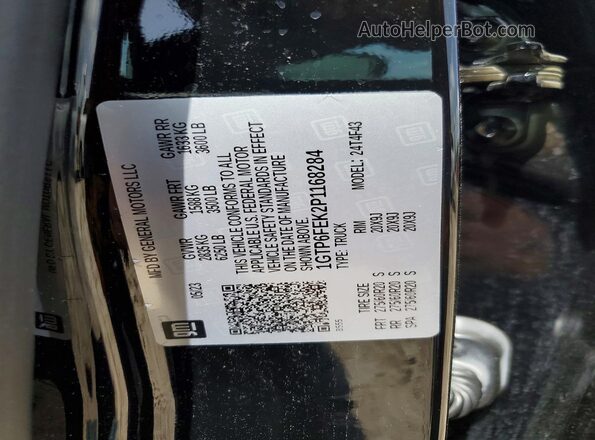 1GTP6FEK2P1168284 2023 GMC CANYON Black Շարժիչի բաժամունքի տեսք