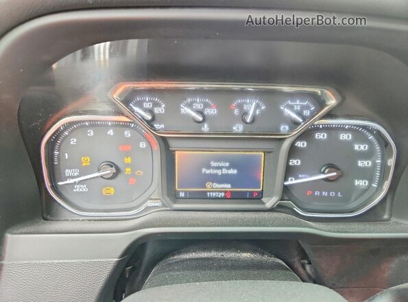 1GTP8DED5NZ216116 2022 GMC SIERRA Gray Widok zestawu wskaźników