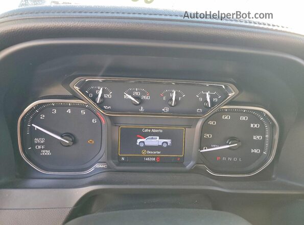 1GTP8DED9LZ320184 2020 GMC SIERRA Blue ხელსაწყოთა პანელის ხედი
