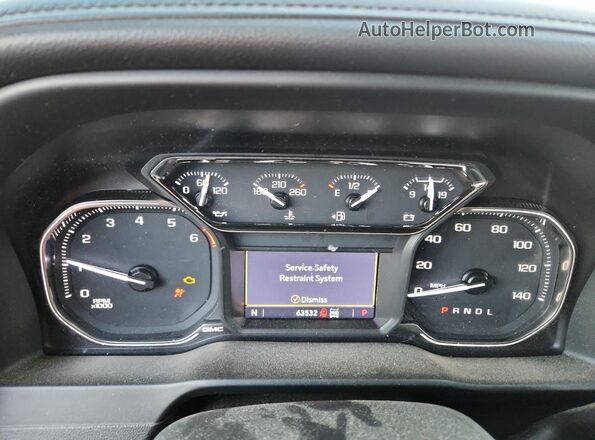 1GTP9EED3MZ364234 2021 GMC SIERRA Charcoal Vista del cuadro de instrumentos