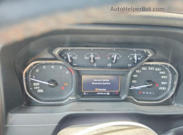 1GTP9EED6LZ141829 2020 GMC SIERRA Black ხელსაწყოთა პანელის ხედი