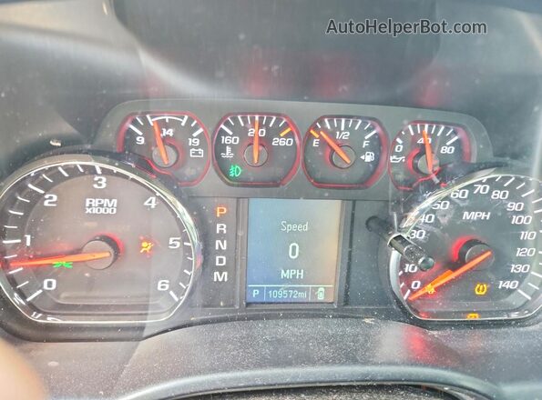 1GTR1LEH1GZ379164 2016 GMC SIERRA Blue Вид щитка приладів