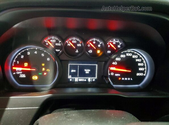 1GTR9AEK3LZ309636 2020 GMC SIERRA Белый Вид щитка приборов
