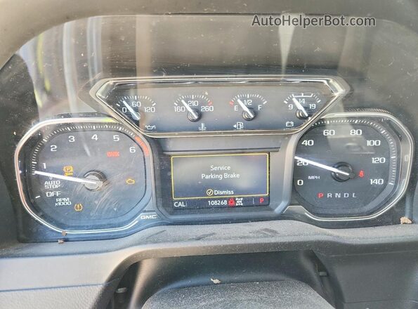 1GTR9BED2LZ342523 2020 GMC SIERRA White Instrument cluster view