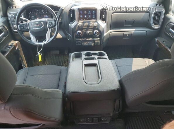 1GTR9BED2MZ236736 2021 GMC SIERRA Серебряный Вид панели приборов