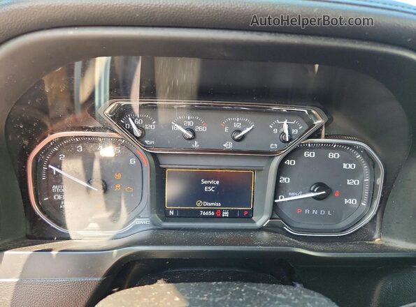 1GTR9BEK0MZ195909 2021 GMC SIERRA Silver Vista del cuadro de instrumentos