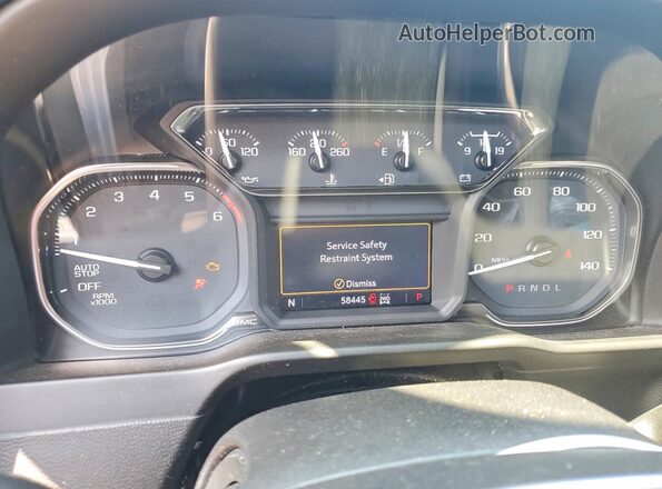 1GTR9CEDXLZ160168 2020 GMC SIERRA Black Instrument cluster view