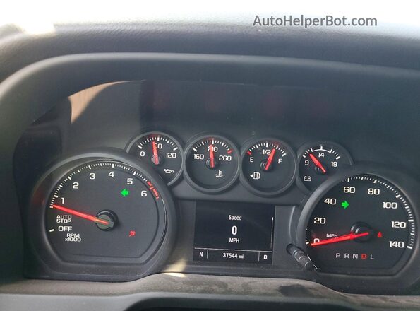 1GTRHAED1RZ190627 2024 GMC SIERRA Белый Вид щитка приборов